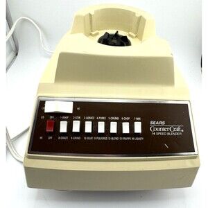Vintage Sears Counter Craft 14 Speed Blender *BASE ONLY* WORKS!